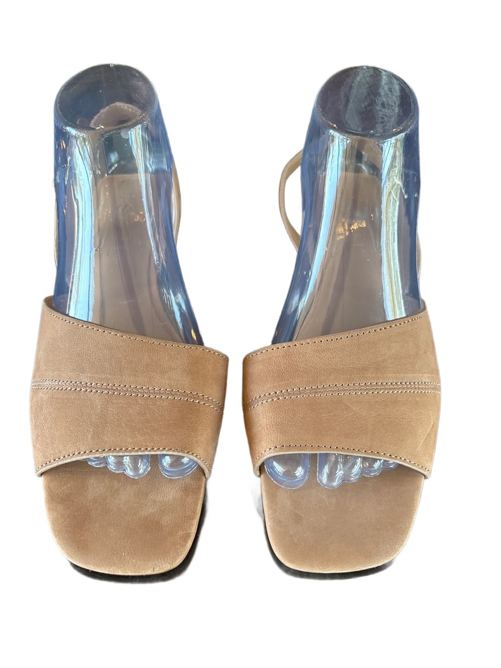 1 State Women's Suede Slide Sandals in Tan
